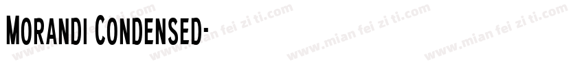 Morandi Condensed字体转换